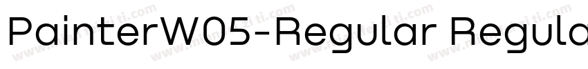 PainterW05-Regular Regular字体转换